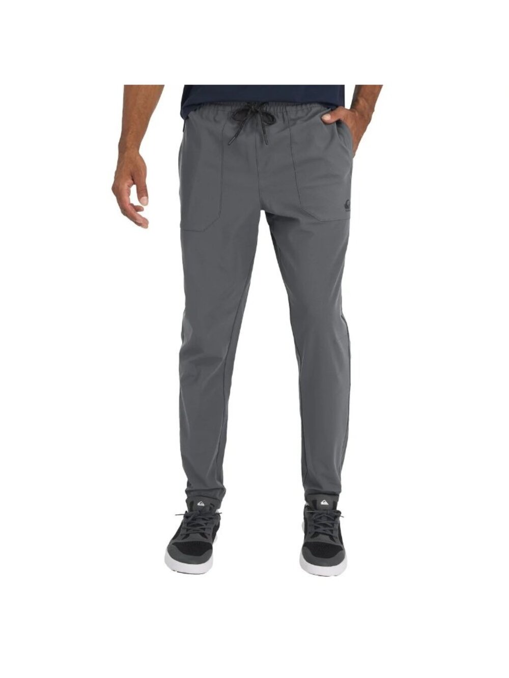 Quiksilver Men's S Active Jogger Pants Gray Zip Pocket